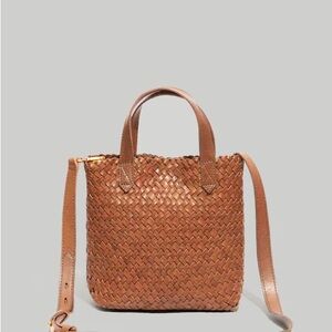 Madewell The Small Transport Crossbody: Woven Leather Edition